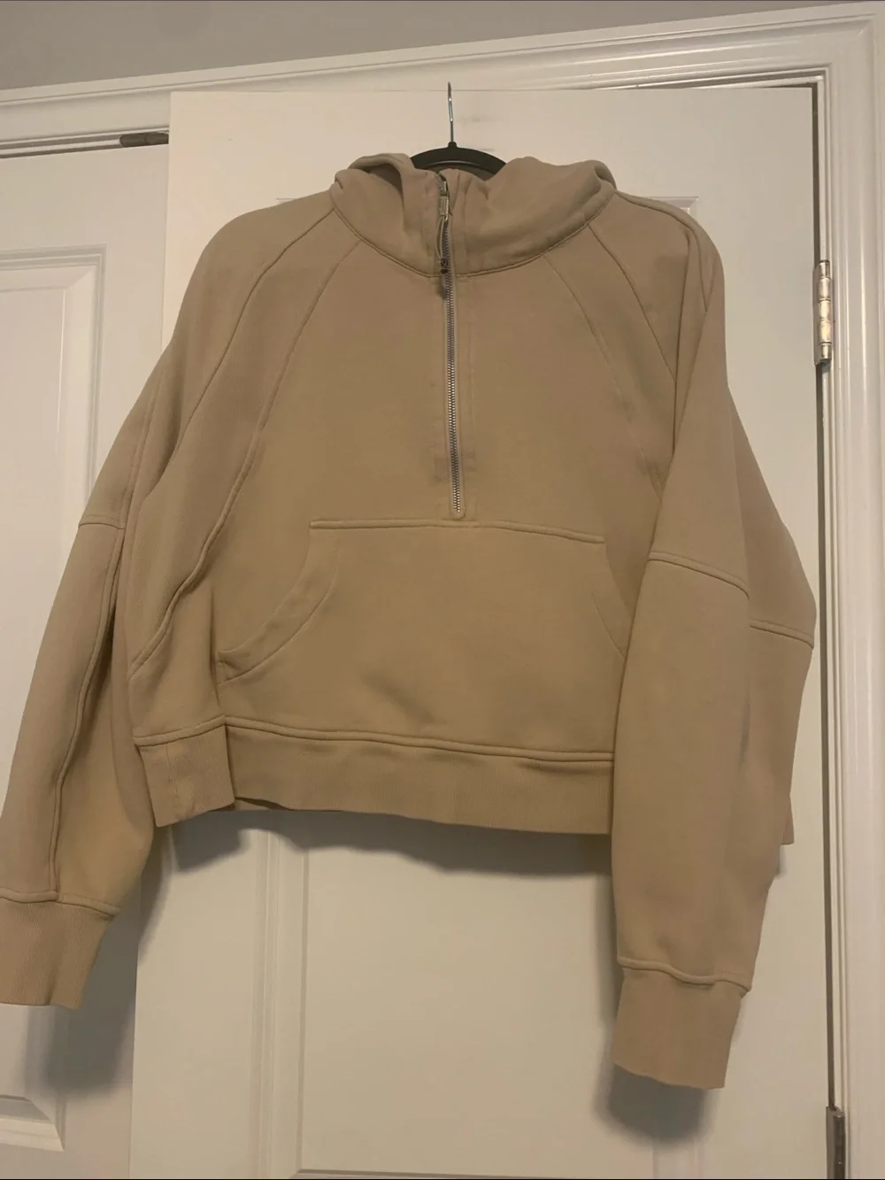 Lululemon Half Zip Scuba in Trench Sz XL/XXL Small pen mark on bk of sleeve, GUC